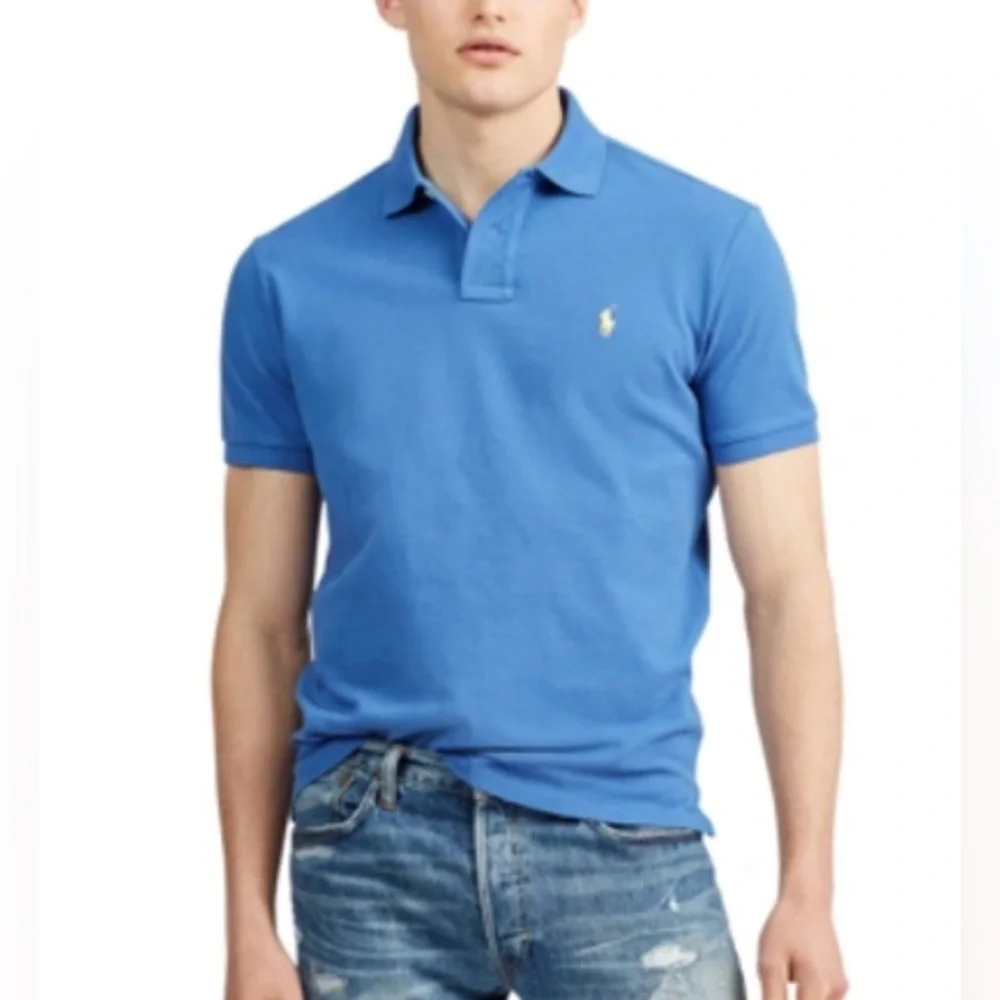 Polo Ralph Lauren men’s pullover polo, short sleeve shirt, blue color size large